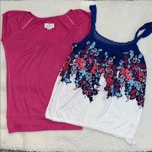 American Eagle short sleeve shirt and tank top